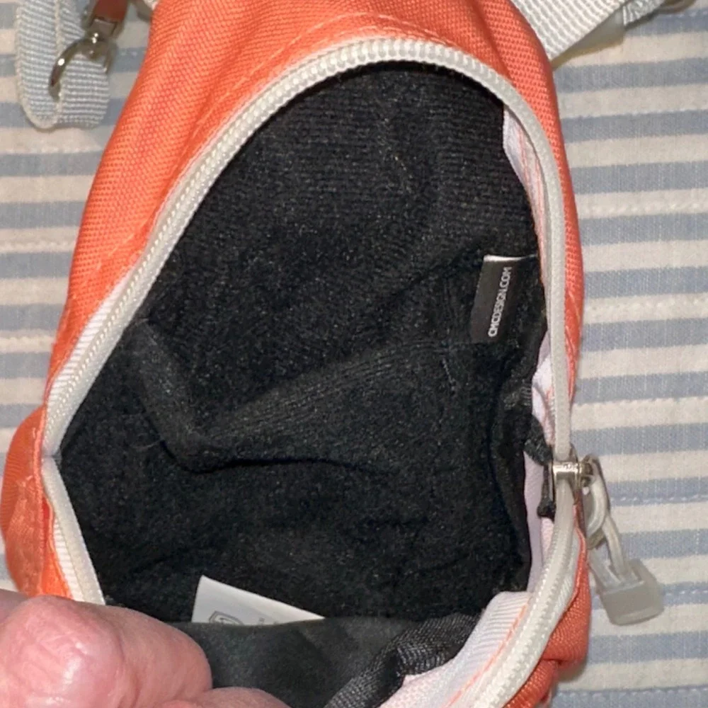 Universal Studios Mini Backpack Crossbody Orange‎ White Mesh Bungee Small FLAW